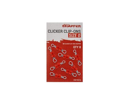 Korum Snapper Clicker Clip-Ons 8pc